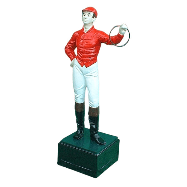 Wildon Home® Aventura People Traditional Lawn Jockey Red Shirt Garden